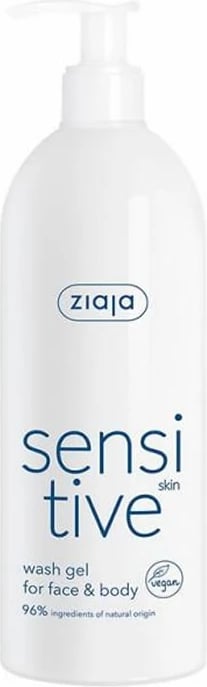 Xhel larës për fytyrë dhe trup Ziaja Sensitive unisex 400ml