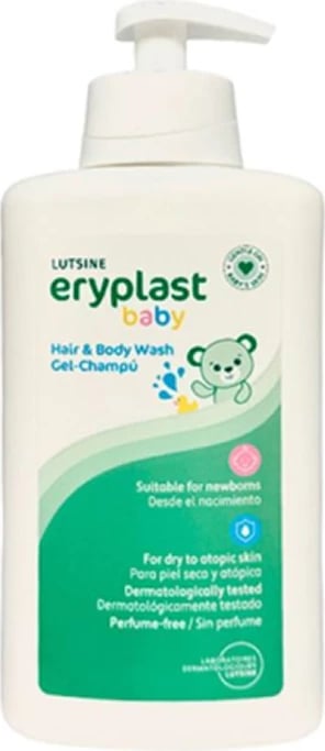 Shampon dhe xhel për trup Lutsine Eryplast Baby 500ml