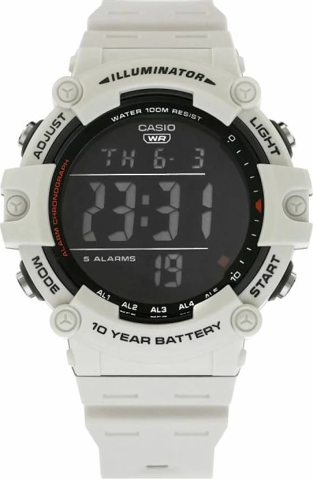 Orë dore CASIO unisex, gri e çelët