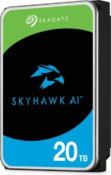 Hard disk Seagate SkyHawk AI, 20 TB, 7200 RPM, 512 MB, 3.5", Serial ATA III