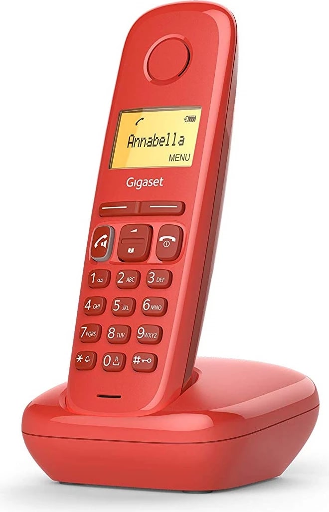 Telefon Gigaset A270, wireless, i kuq 