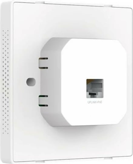 Access Point, TP-Link, EAP115-WALL Auranet, Wireless N 300Mbps, PoE, wall-plate, e bardhë