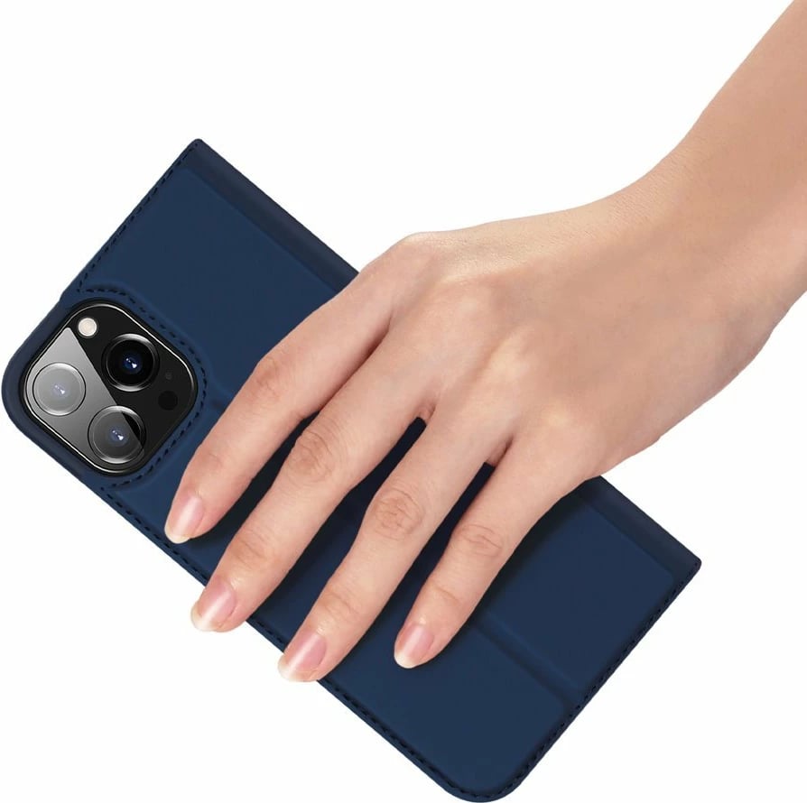 Mbështjellës Dux Ducis Skin Pro bookcase për iPhone 13 Pro, kaltër