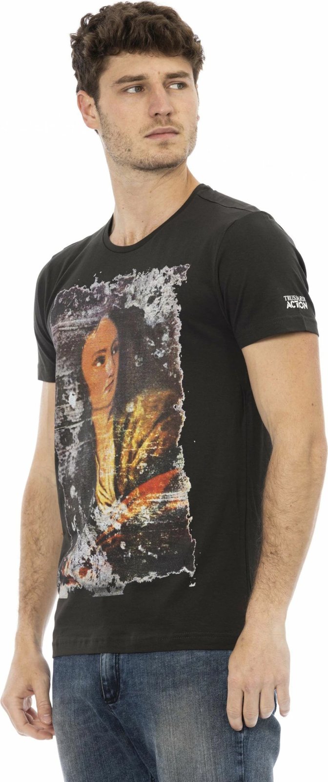 Maicë për meshkuj Trussardi Action, e zezë