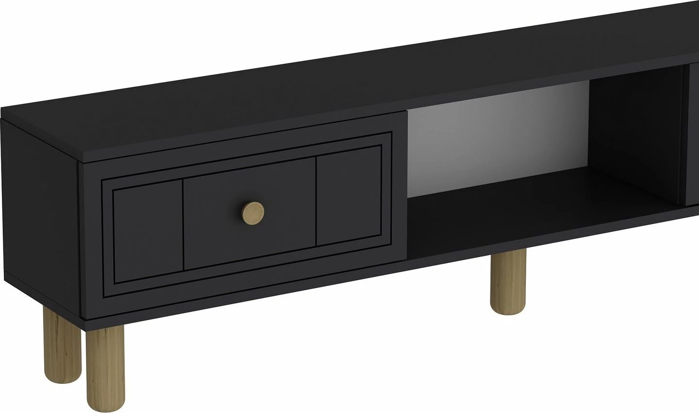 Komodë për TV Dario Bohem, ngjyrë antracit, Skye Decor