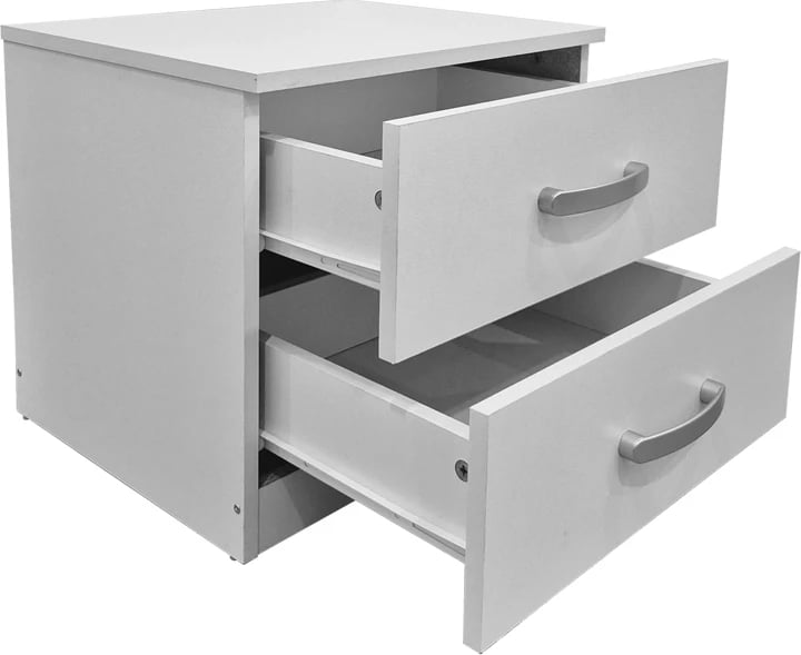 Komodinë Athos, ngjyrë e bardhë, 48x40x41.5cm