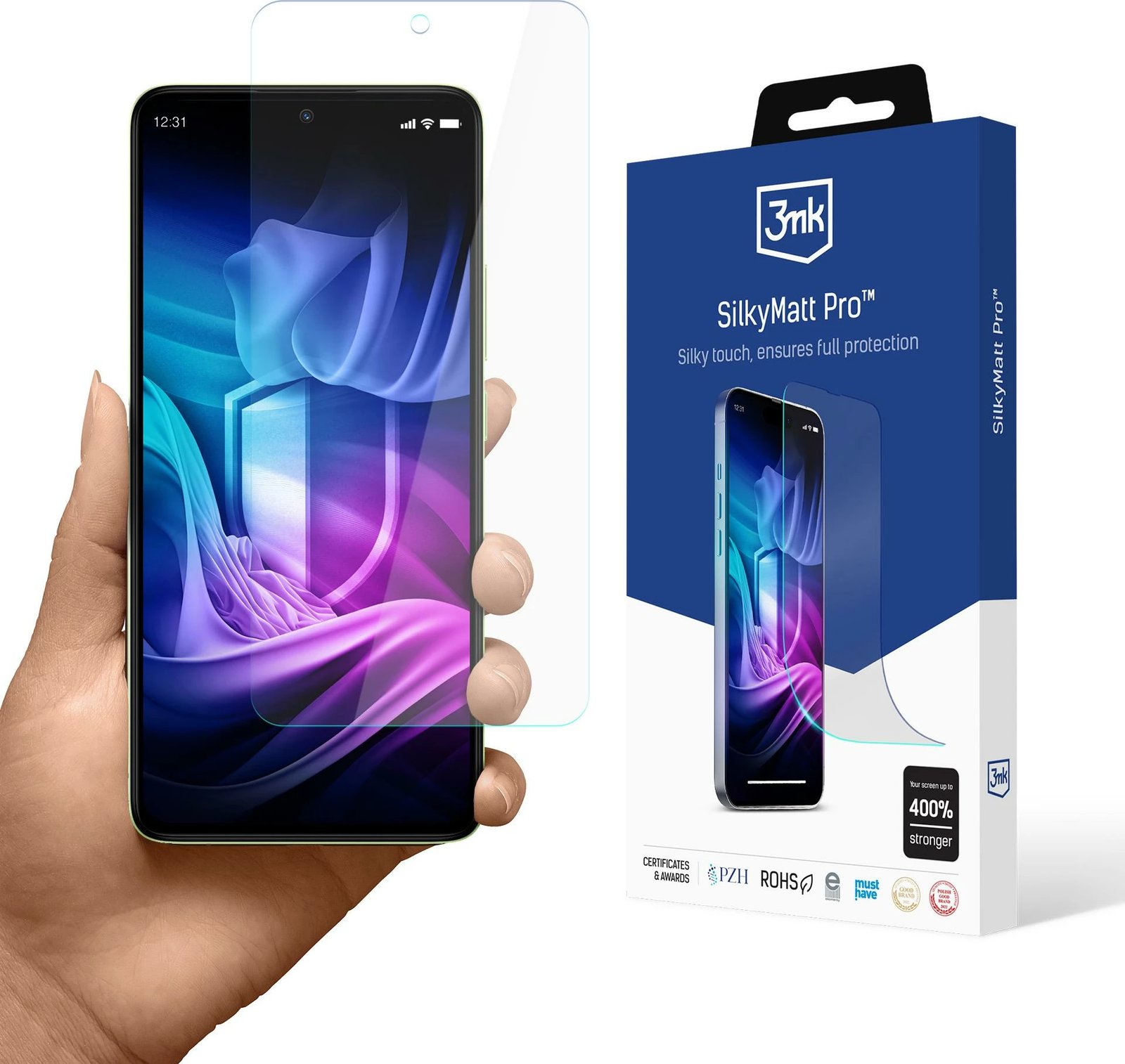 Mbështjellës mat për ekran 3mk Silky Matt Pro për Redmi Note 14 4G