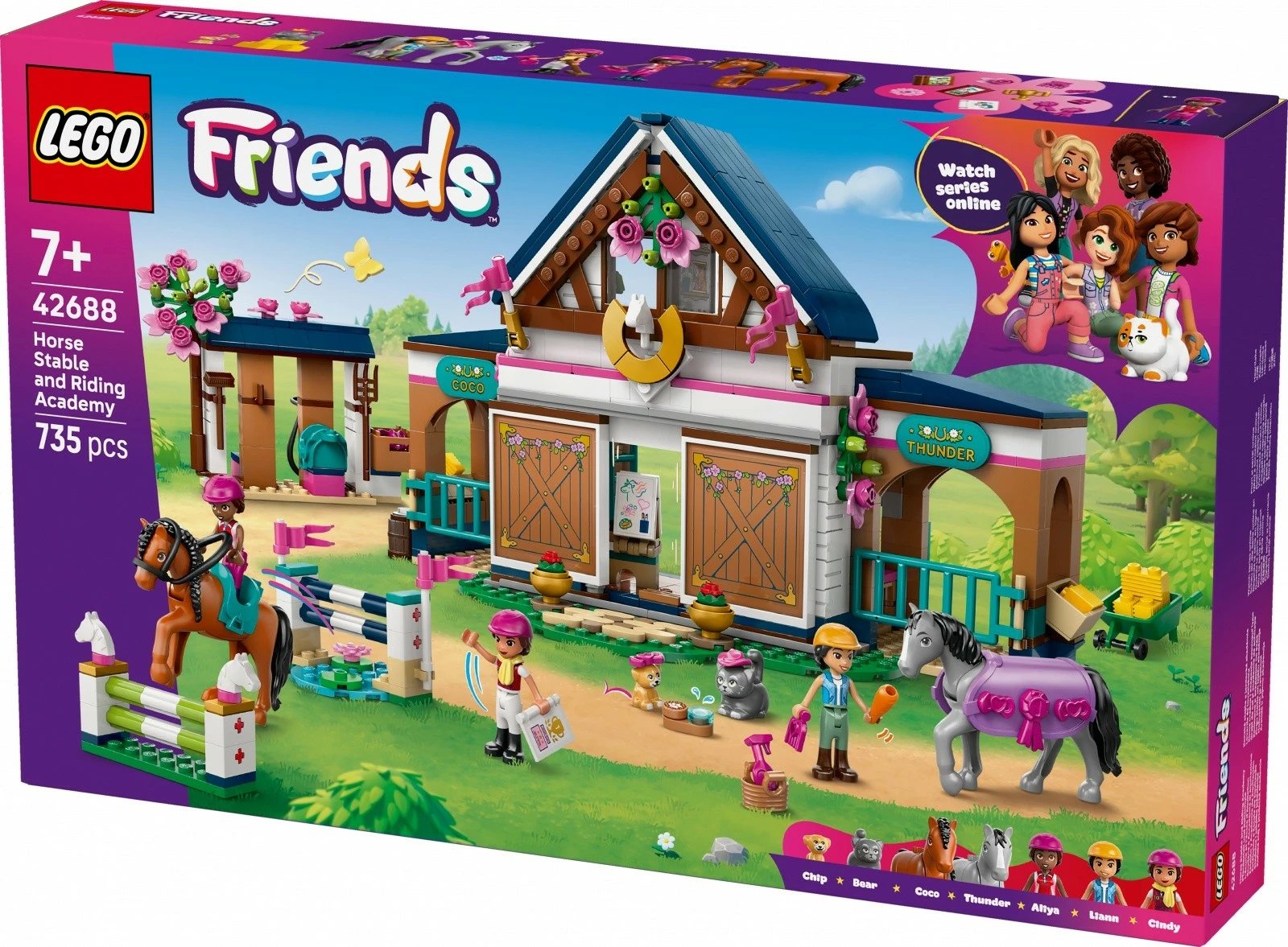 set ndërtimi, LEGO Friends 42688 Stable and Riding School, 735 pjesë, 7+