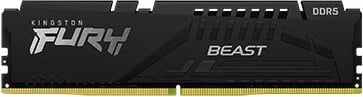 RAM Memorje, Kingston Fury Beast KF556C36BBE-64, DDR5 64GB (1x64GB) 5600 MHz CL36 me radiator, e zezë