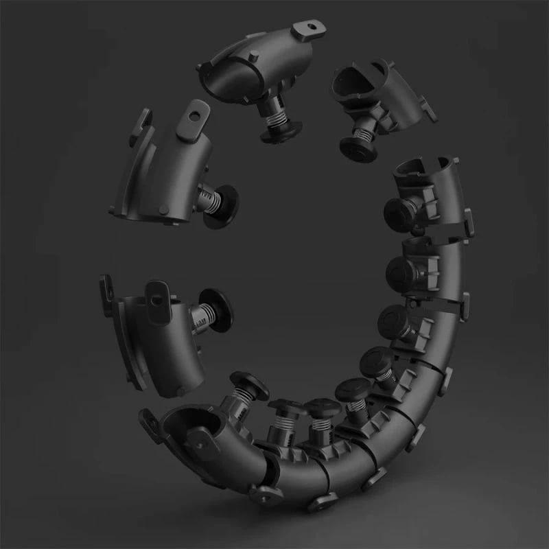 Hula hoop plus size HMS, e zezë