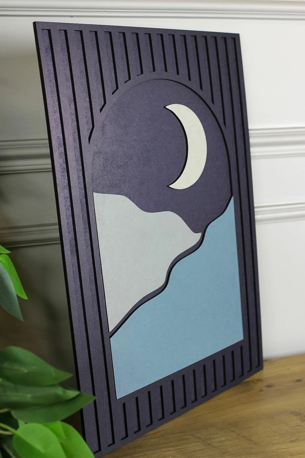 Pikturë dekorative, shumëngjyrëshe, Wallity Ersy3Dmoon-3247, 32x47x2 cm