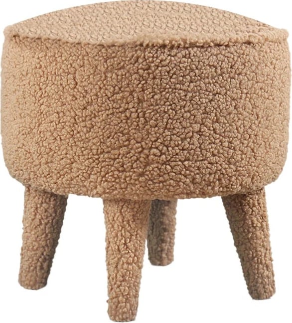 Puf prej leshi artificial, ngjyrë kafe, Moouv 3337