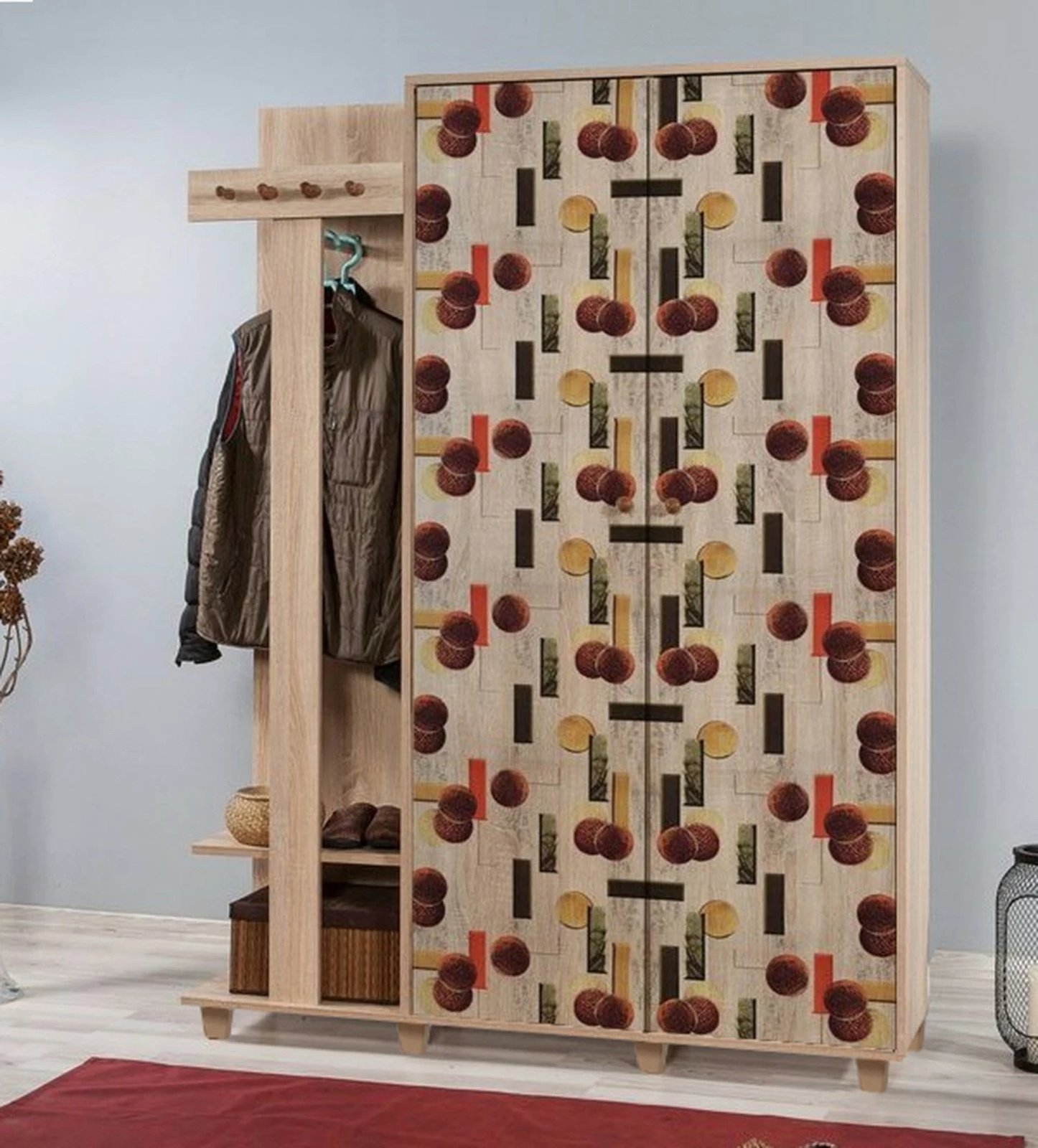 Stendë për korridor, ngjyrë lisi Sonoma, model Garmanto 135-521, Skye Decor