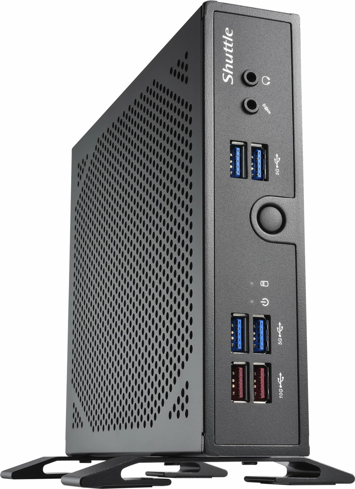 Kasë mini Shuttle XPC slim DS50U7, i7-1355U, 2x LAN, DDR5, fanless, e zezë