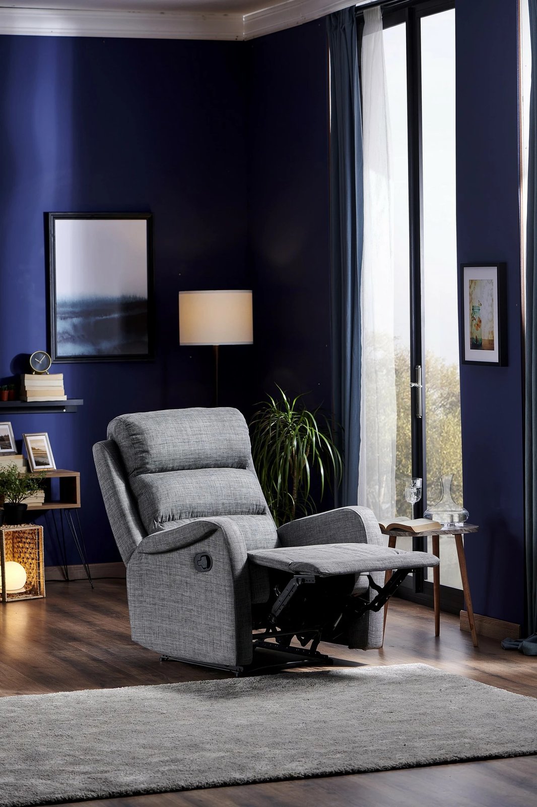 Karrige relaksuese Hanah Home, Comfort TV, ngjyrë gri