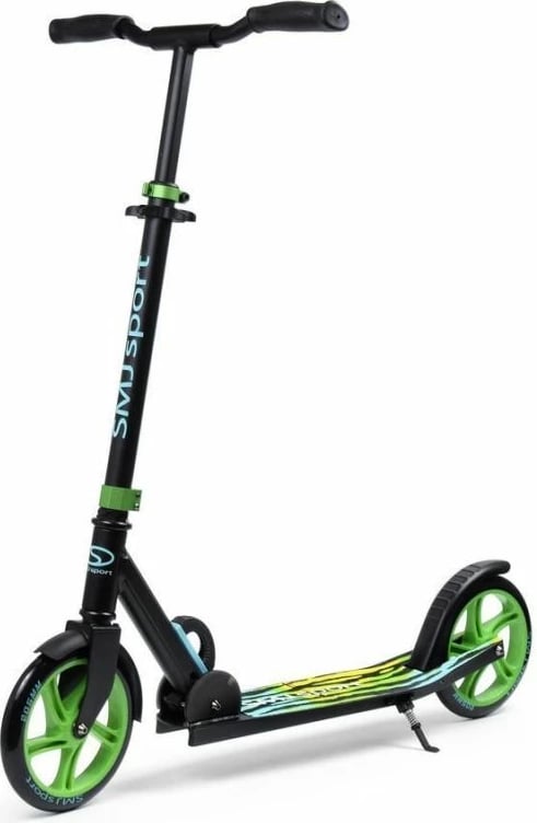 Scooter për meshkuj dhe femra SMJ, i palosshëm, i zi me të gjelbër