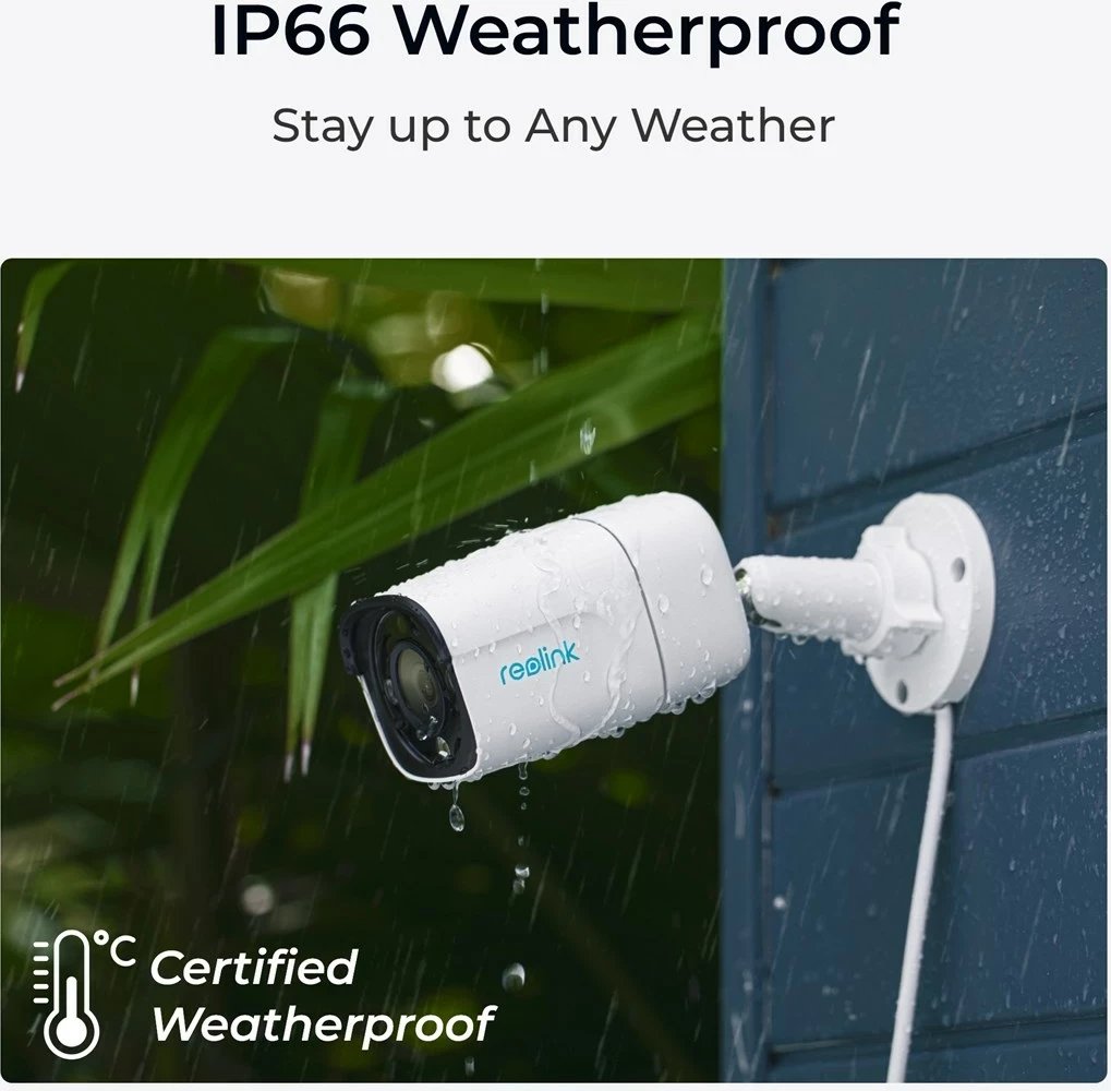Kamerë sigurie Reolink P340, 12MP, PoE, IP66, Vizioni natës me ngjyra, Dy-drejtim audio, E bardhë