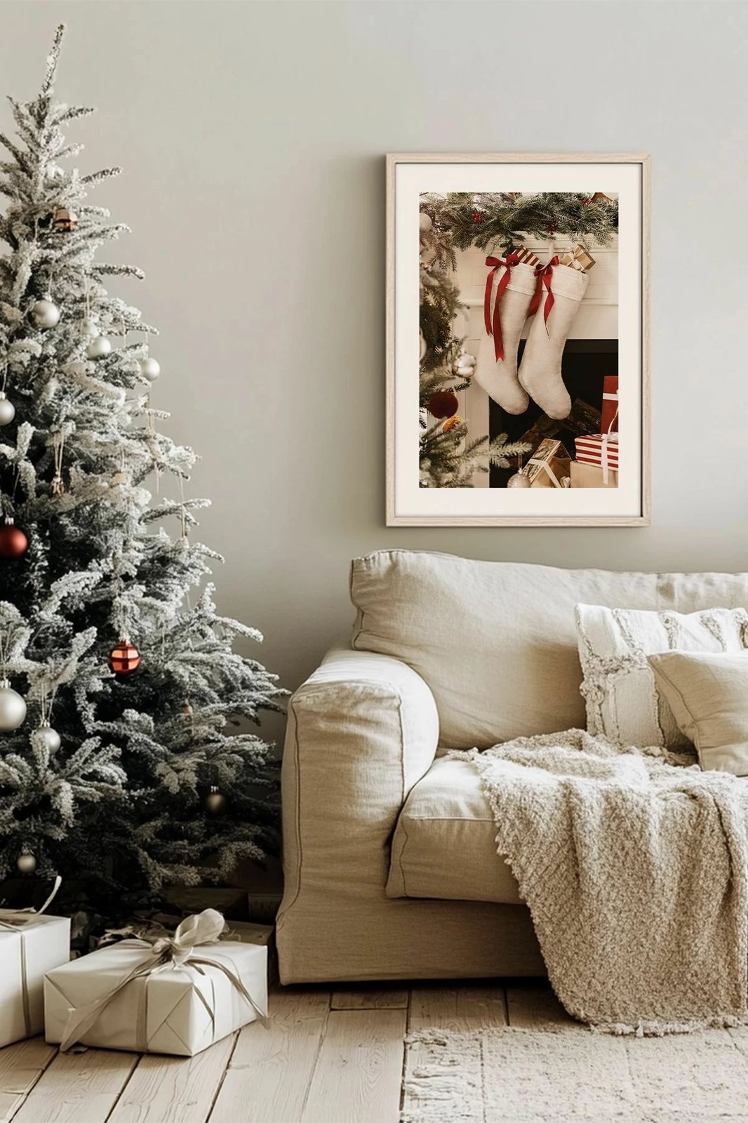 Pikturë dekorative me kornizë, shumëngjyrëshe, Wallity, Nwyearsngmdl89, 33x48cm