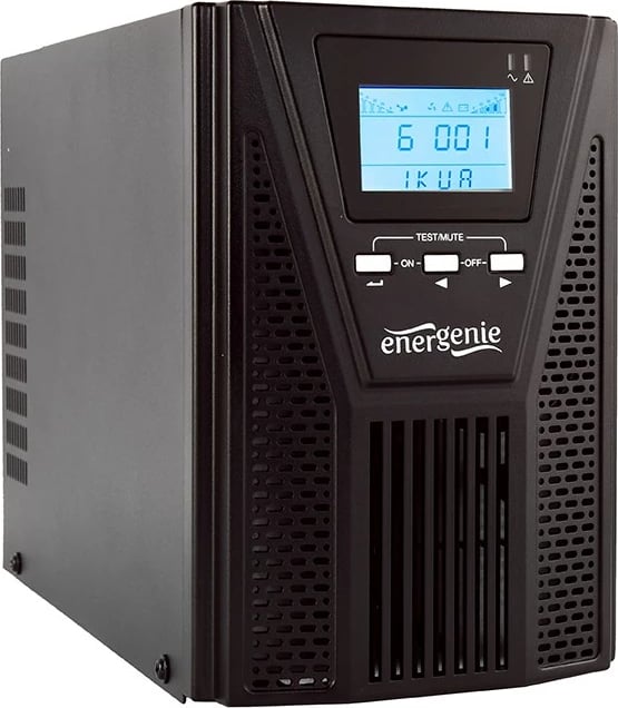 Kasë UPS Gembird EG-UPSO-1000, 1000 VA, Online, 3xIEC, 1xSchuko, USB, E zezë
