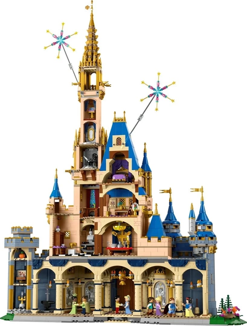 Set LEGO Disney Castle 43222, 4857 pjesë, me 8 minifigura