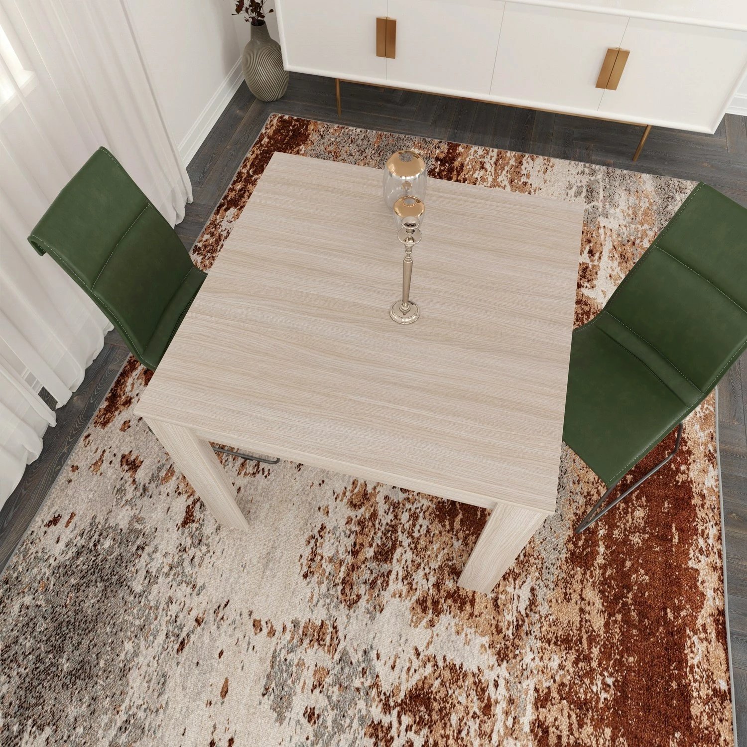 Tavolinë ngrënieje Hanah Home, një pjesë, 90 cm, ngjyrë lisi