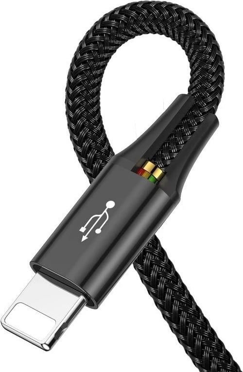 Kabllo Baseus Fast 4w1 2xUSB-C / lightning / Micro 3,5A 1.2m, e zezë