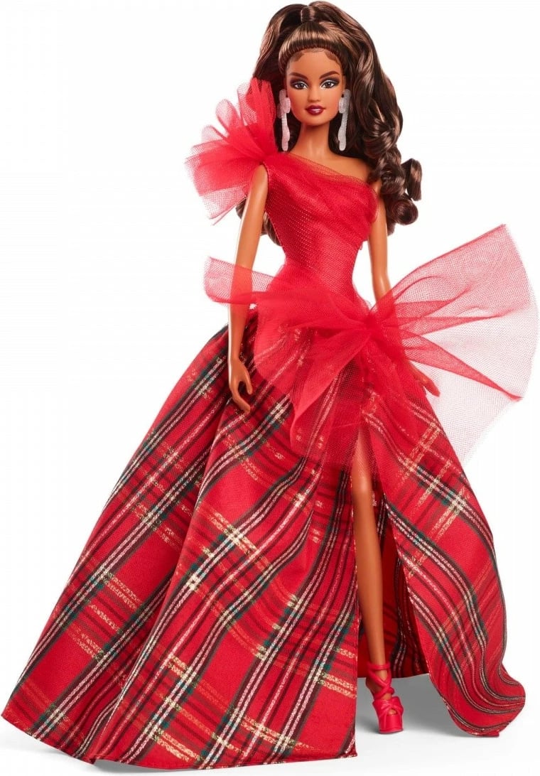 Kukull Barbie Mattel Holiday Brunette Doll, Barbie Signature, HRM67, e kuqe, koleksion Kukull Barbie Mattel Holiday Brunette Doll, Barbie Signature, HRM67, e kuqe, koleksion