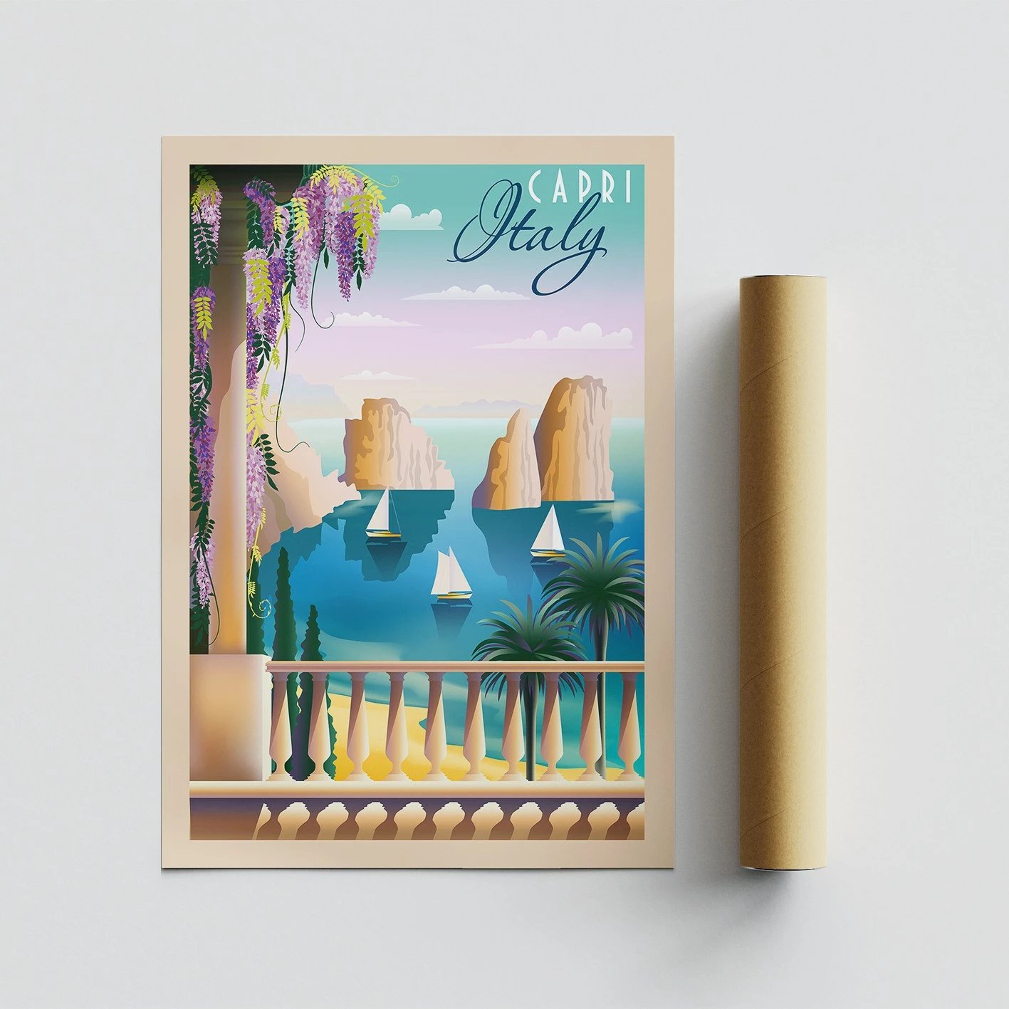 Poster A4, Wallity, Itali - 1960