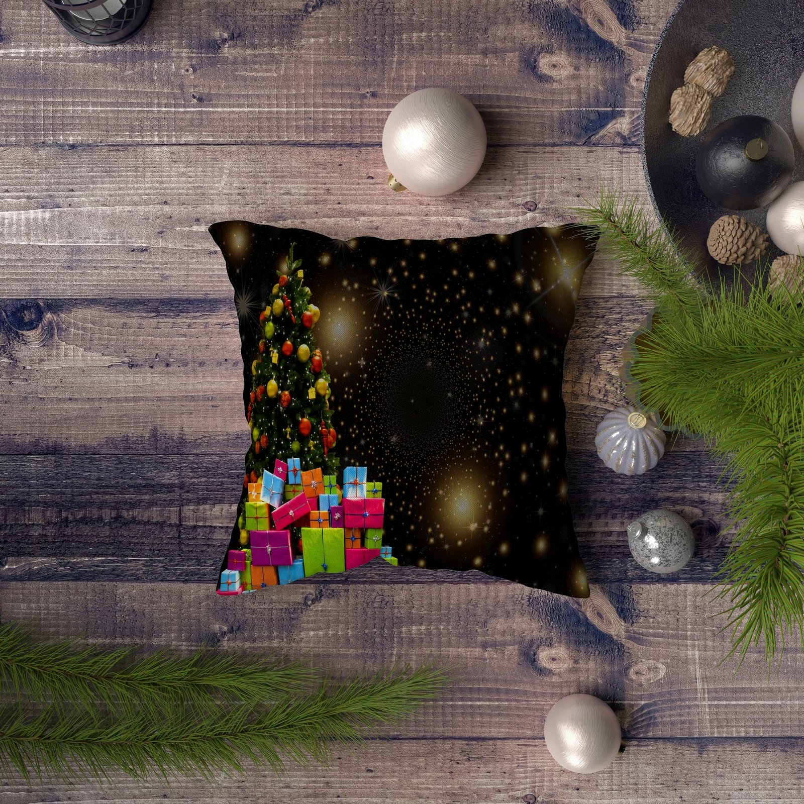 Jastëk mbulesë Aberto Design, NYXMAS034, shumëngjyrëshe, 43x43cm