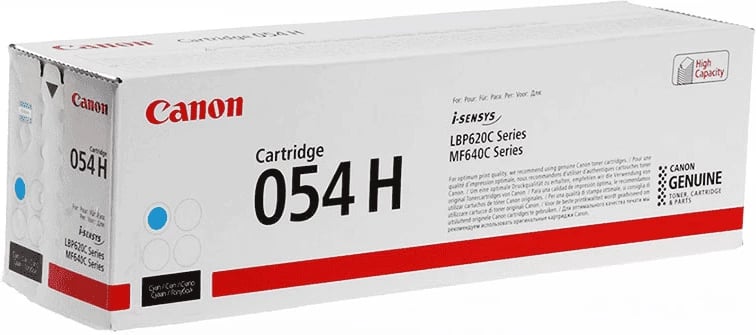 Toner, Canon 054H / 3027C002 XL 2300 faqe Cyan