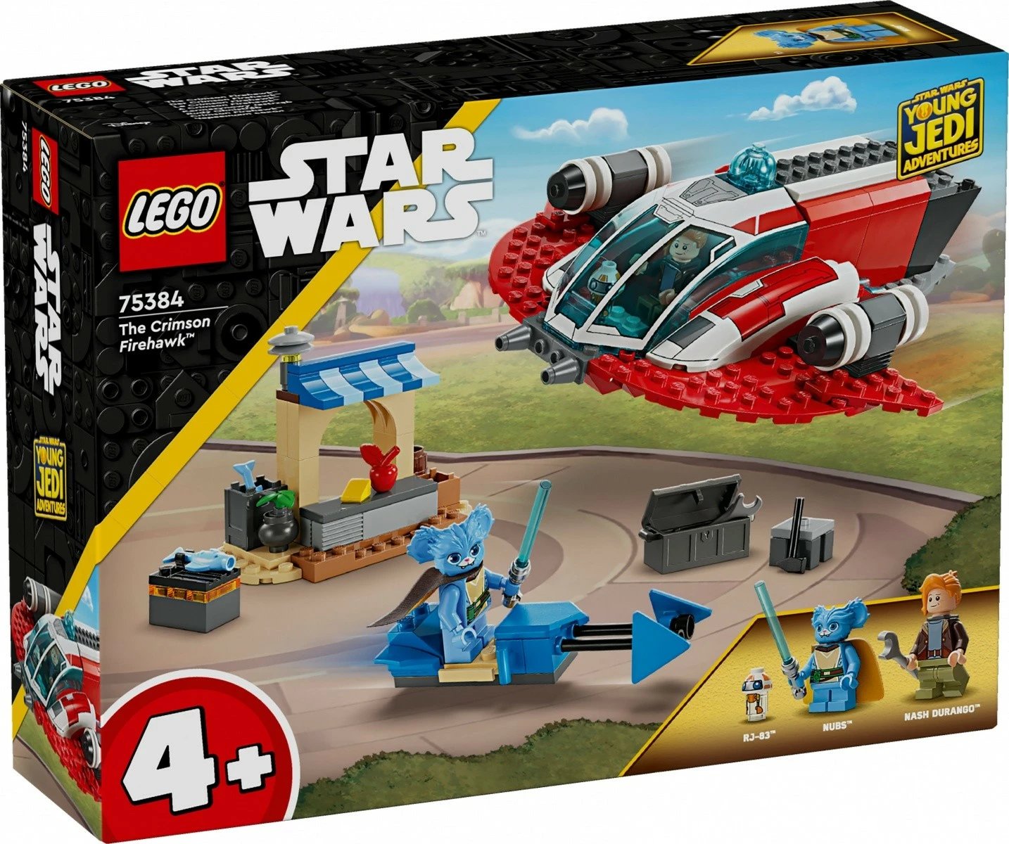 Set LEGO Star Wars Crimson Falcon 75384, 136 pjesë, për fëmijë, plastikë