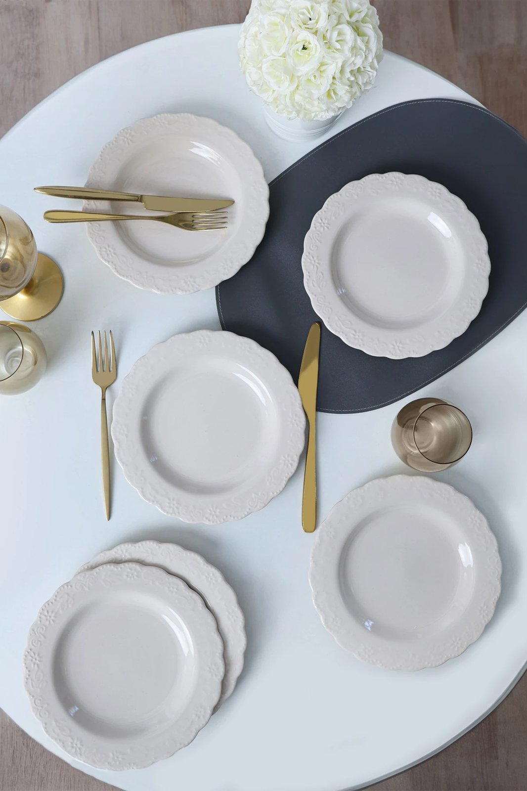 Set pjatash ëmbëlsirash (6 copë), Hermia Concept, X00017611