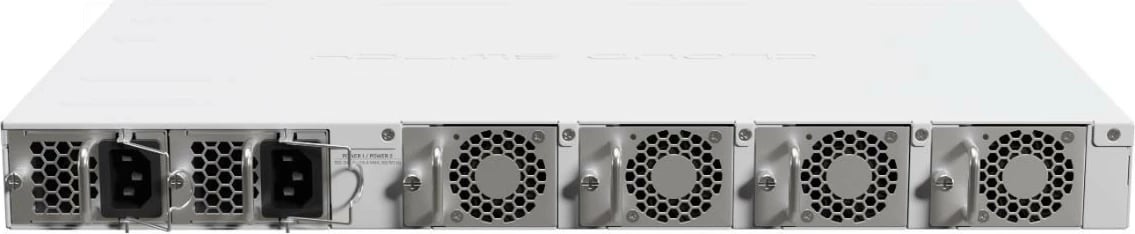 Switch MikroTik CRS518-16XS-2XQ-RM, 16x SFP28 25Gb, 2x QSFP28 100Gb, L3 hardware offload, USB 3.0 dhe portë seriale, furnizim i dyfishtë AC 100-240V, bardhë