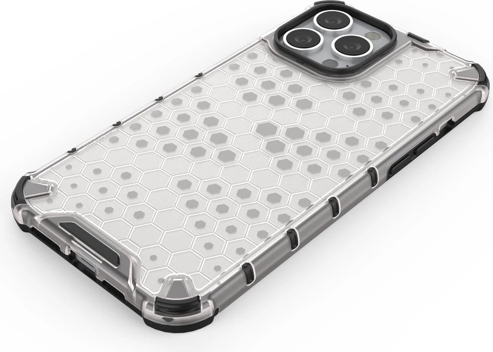 Mbështjellës Hurtel Honeycomb për iPhone 13 Pro Max, i zi
