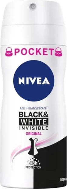 Deodorant spray unisex Nivea Black & White Invisible Original 100ml
