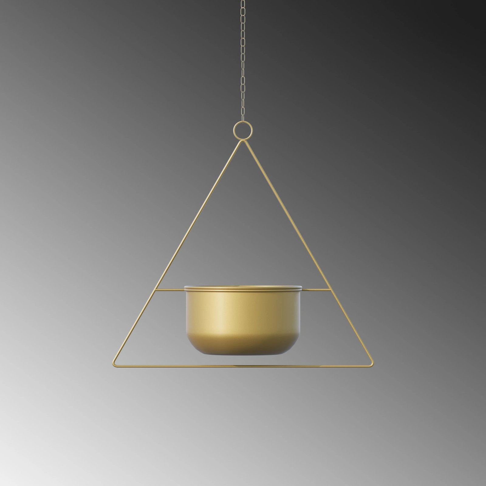 Vazo dekorative e varur, ngjyrë ari, Aberto Design, Harpusta