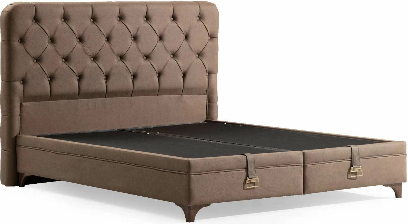 Bazë dhe shpinore krevati dopio, ngjyrë kafe, Skye Decor, Revive, 140x200
