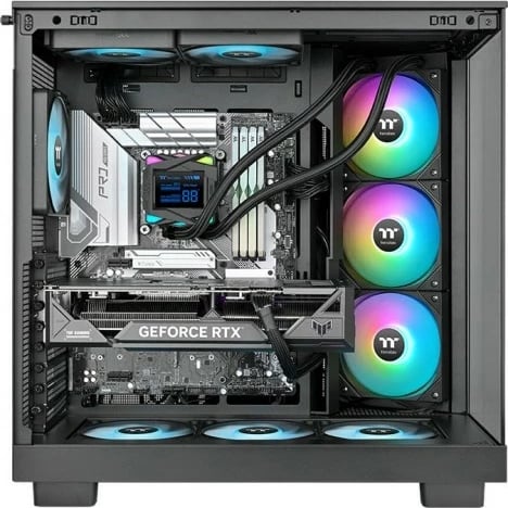 Ftohës uji AIO Thermaltake LA360-S ARGB CL-W462-PL12SW-A, radiator 360 mm, 3x120 mm 2500 RPM, ekran LCD 2.4", ARGB