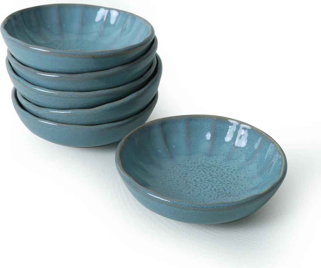Set pjatash për meze (6 copë), Hermia Concept, ngjyrë turquoise, X00019038 Set pjatash për meze (6 copë), Hermia Concept, ngjyrë turquoise, X00019038