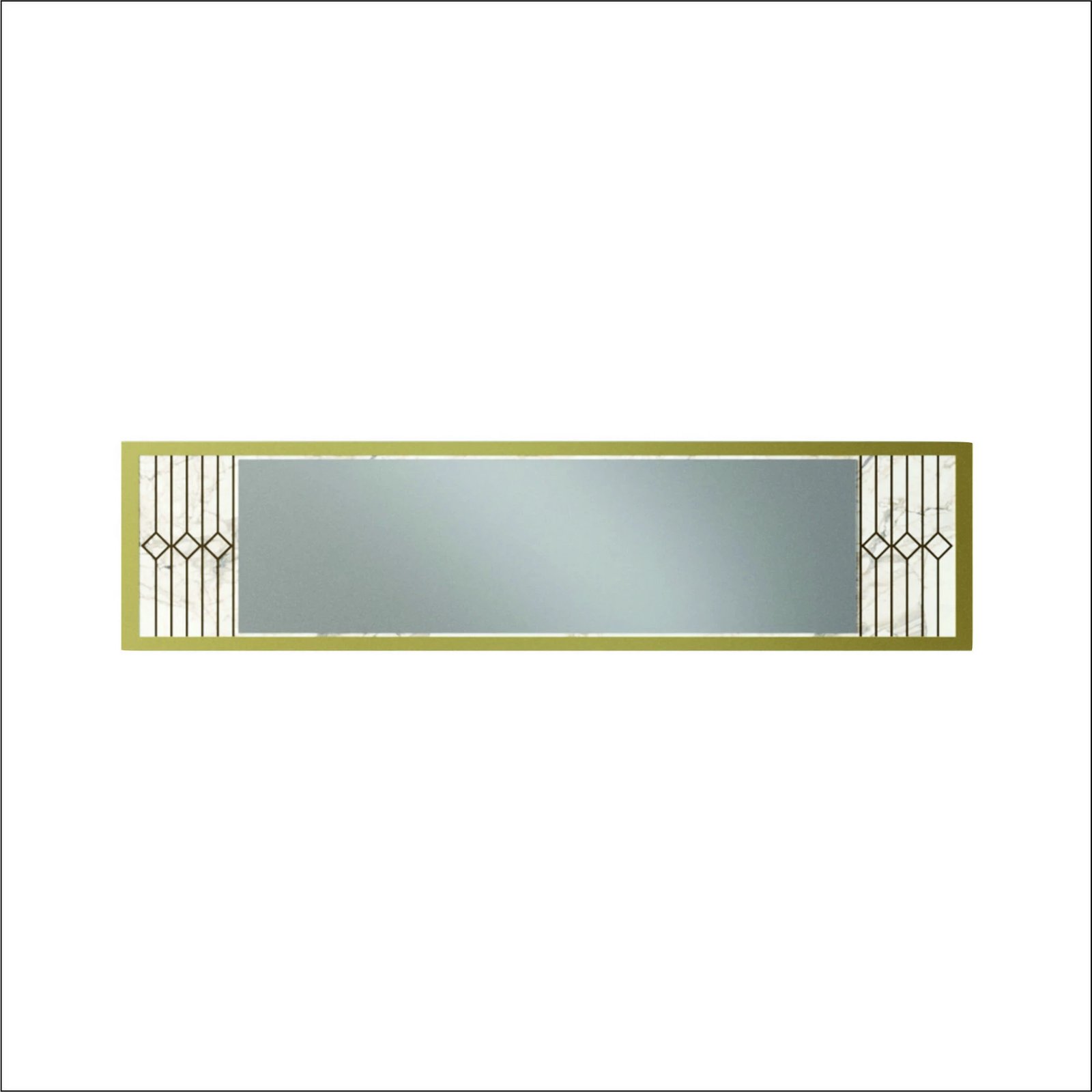 Pasqyrë dekorative Hanah Home, Frida Console, e bardhë