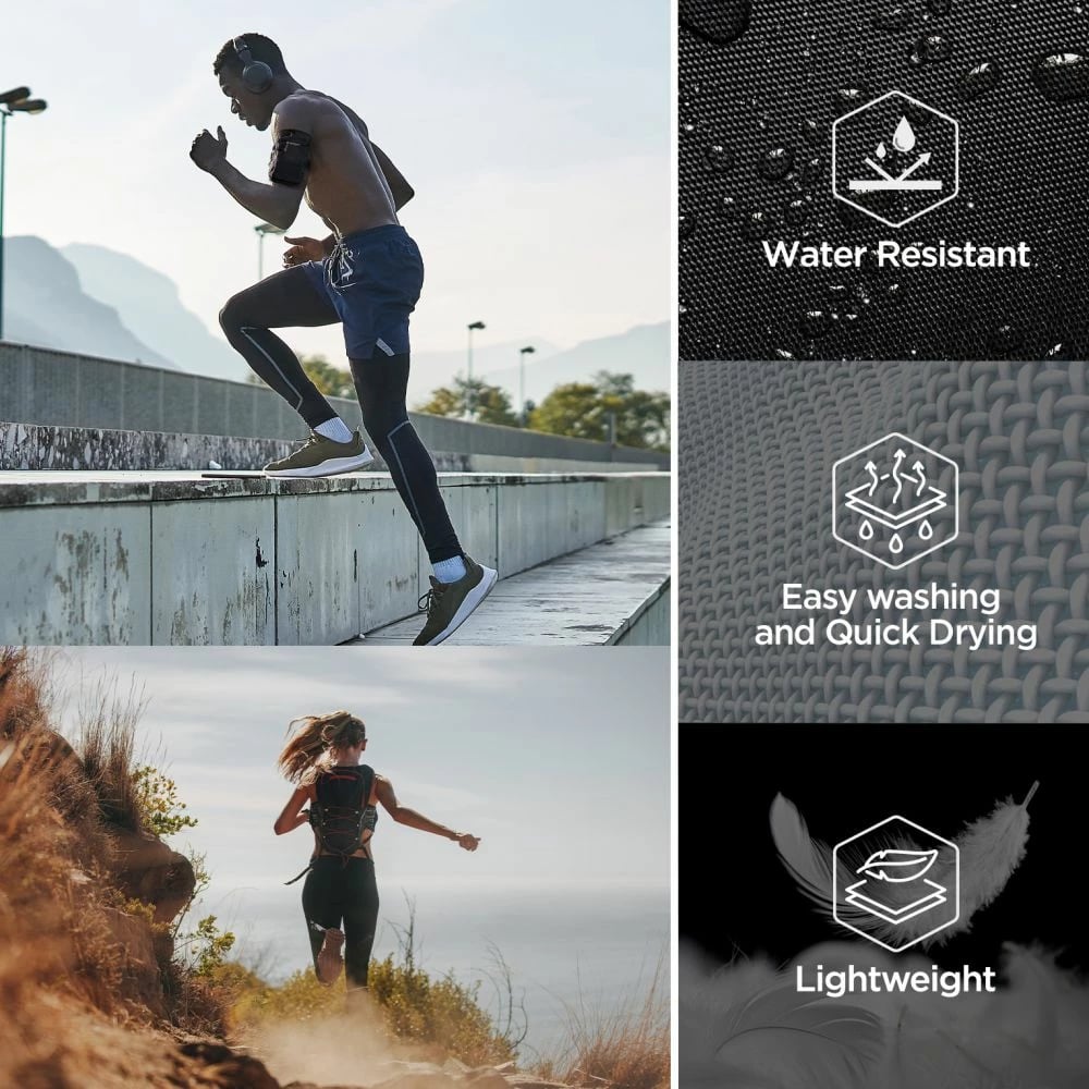 Mbështjellës krahu Spigen Dynamic Shield A702 për celular, i zi Mbështjellës krahu Spigen Dynamic Shield A702 për celular, i zi