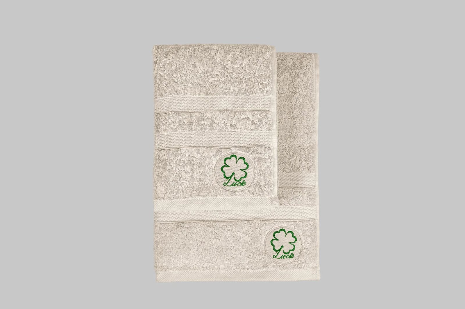 Set peshqirësh duarsh dhe trupi (2 copë), Mijolnir, Luck, bezhë