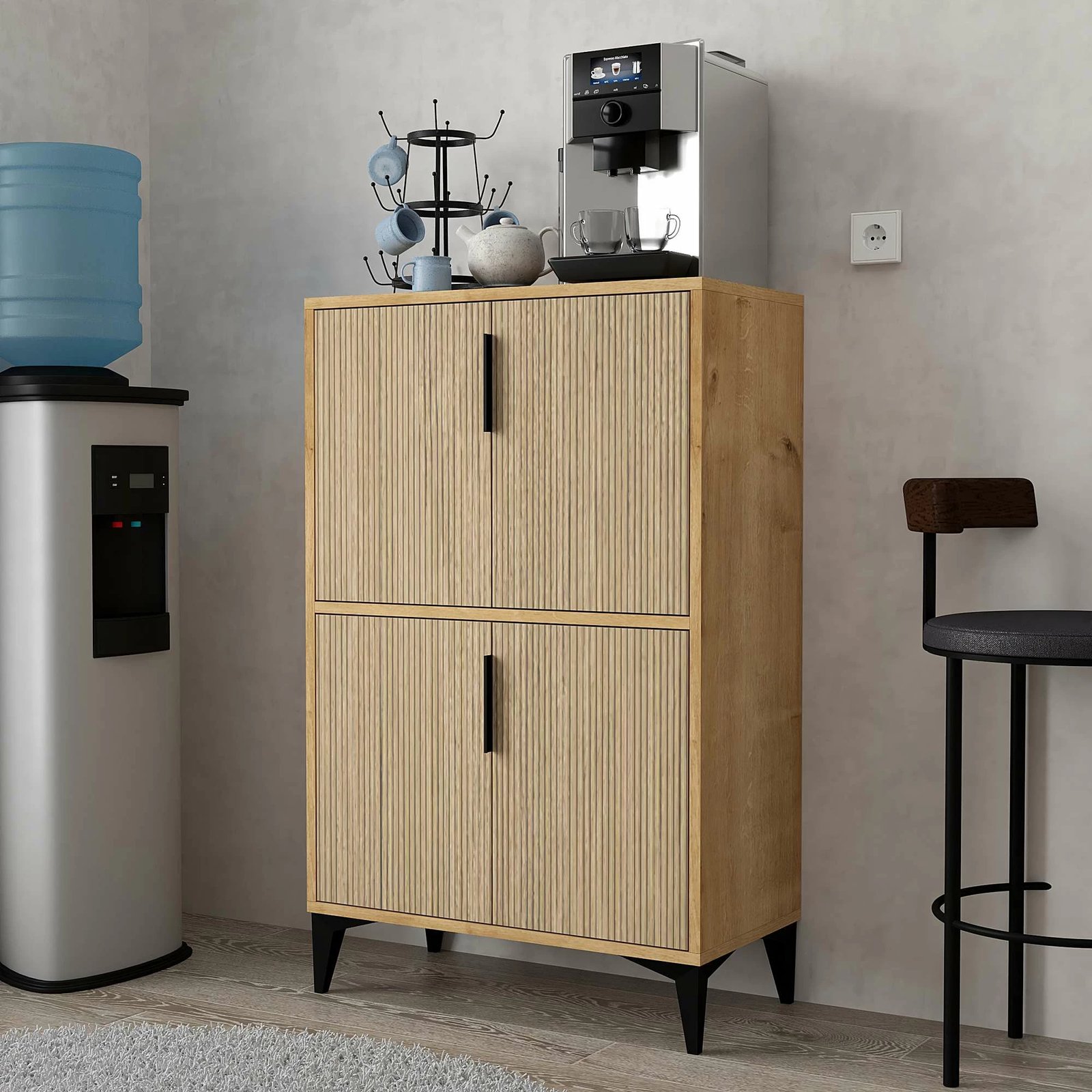 Dollap multifunksional, ngjyrë lisi safir, Skye Decor, 1405 Ada