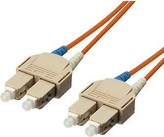Kabllo optike patch SC/SC Equip, 3 m, OM1, portokalli