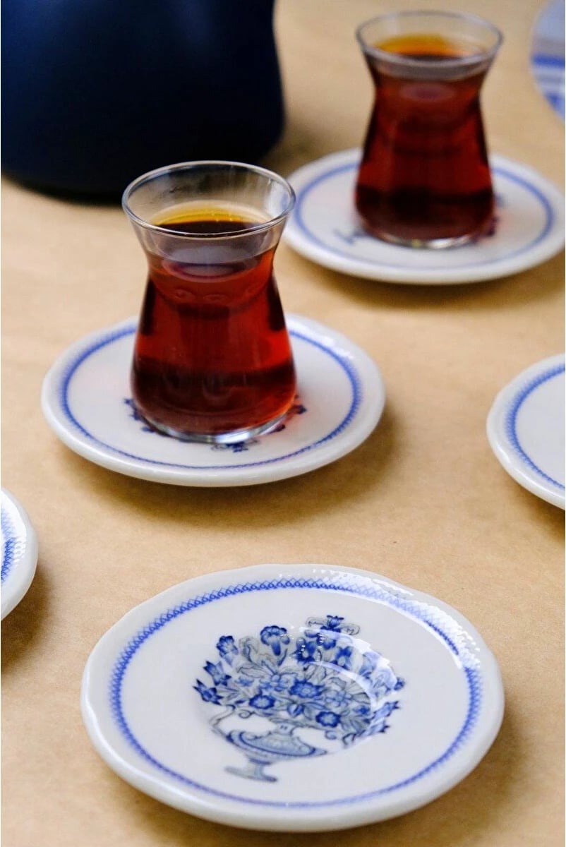 Set filxhanësh për çaj (12 copë), Hermia Concept, FLYCS12PRS1017