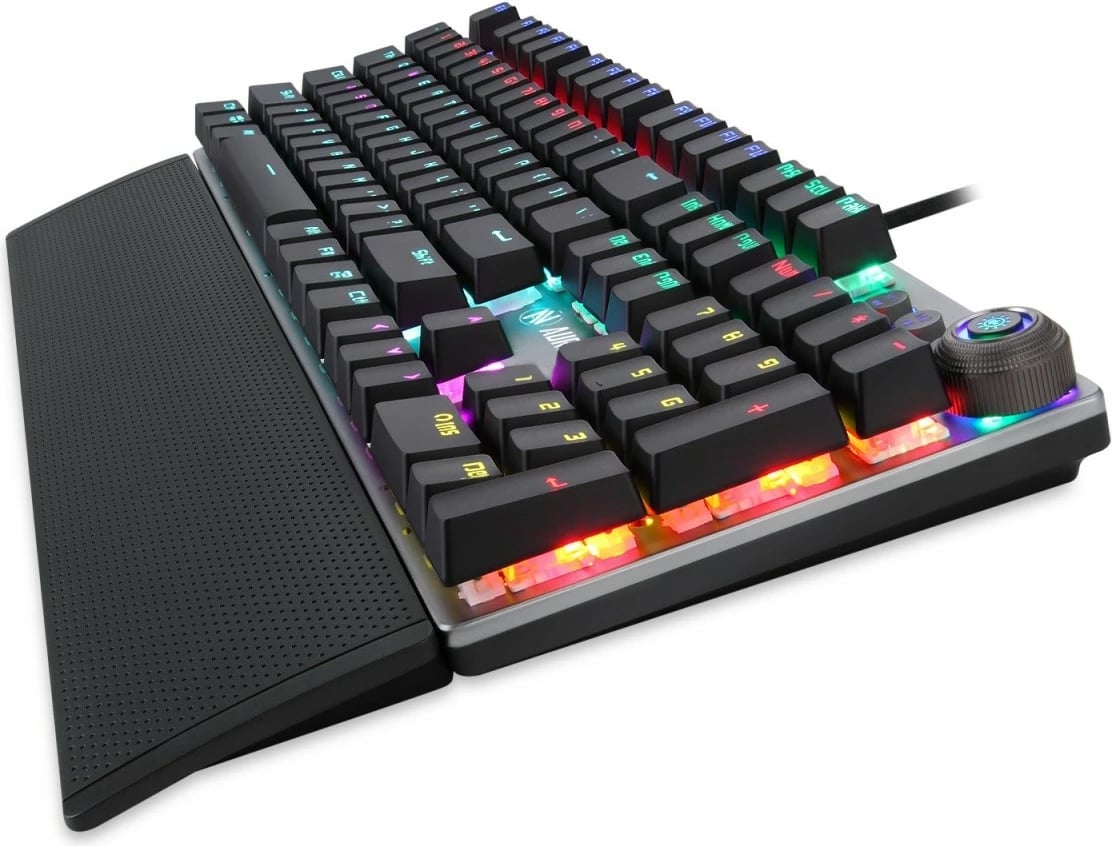 Tastierë mekanike gaming iBOX Aurora K-4, RGB, me kabllo, Titanium