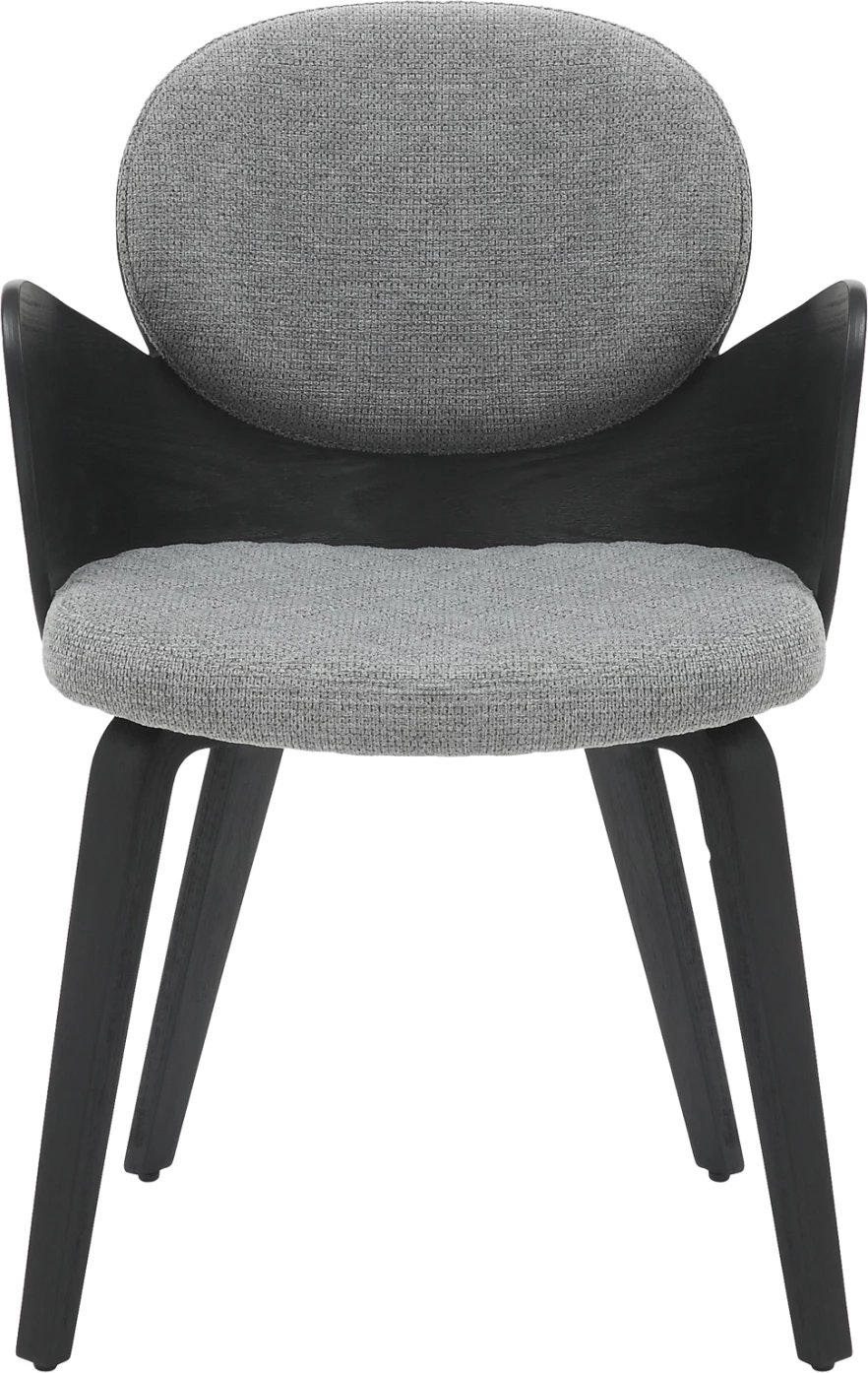 Karrige për ngrënie DARNELL FH9974.02 dru i përpunuar ngjyrë zezë-gri 56x56x83Hcm