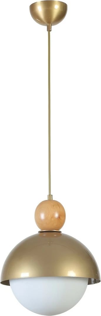 Llambë tavani Opviq, retro, 3 gota të bardha, ngjyrë ari