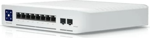 Switch i menaxhuar Ubiquiti USW-Enterprise-8-PoE, 8 porta PoE+ 2.5GbE, 2 porta 10G SFP+, i bardhë