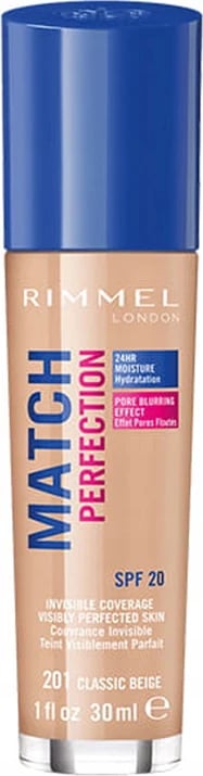 Rimmel Match Perfection Foundation 201 Classic Beige